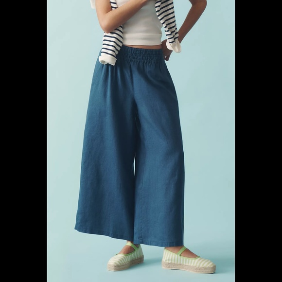 Anthropologie Pants - Anthropologie The Somerset Pull-On Pants: Linen Edition